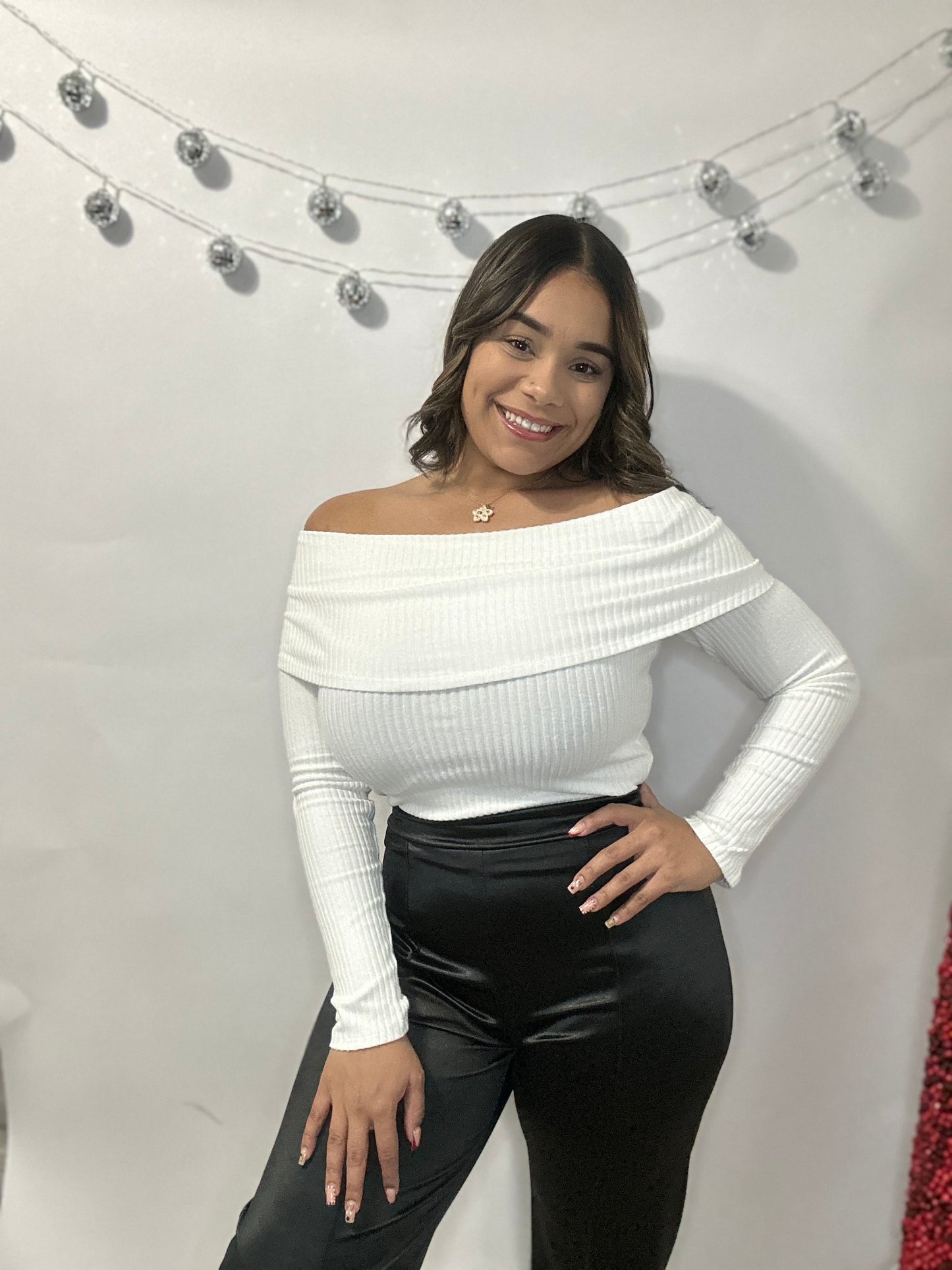 Shiny Black trousers