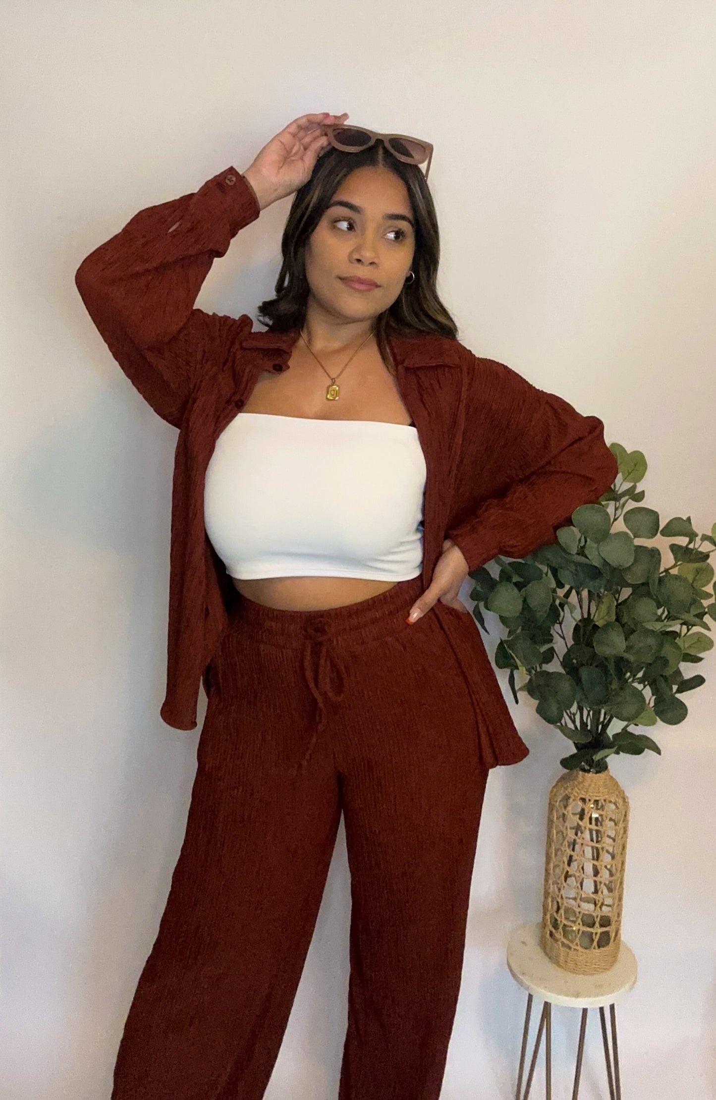 Burgundy Two-Piece set