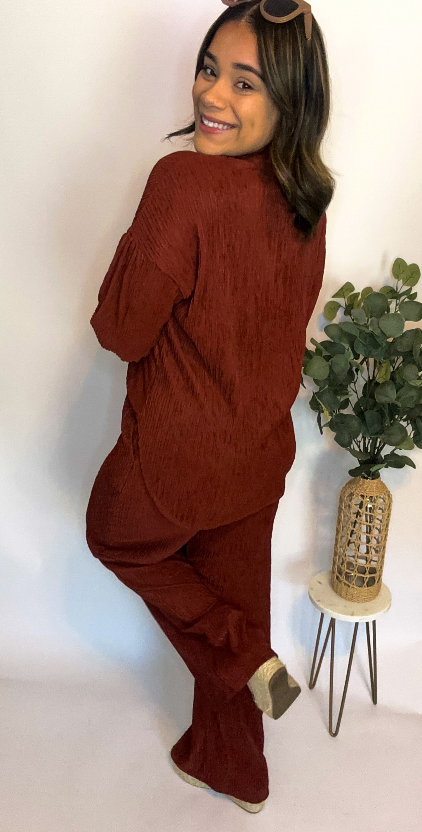 Burgundy Two-Piece set